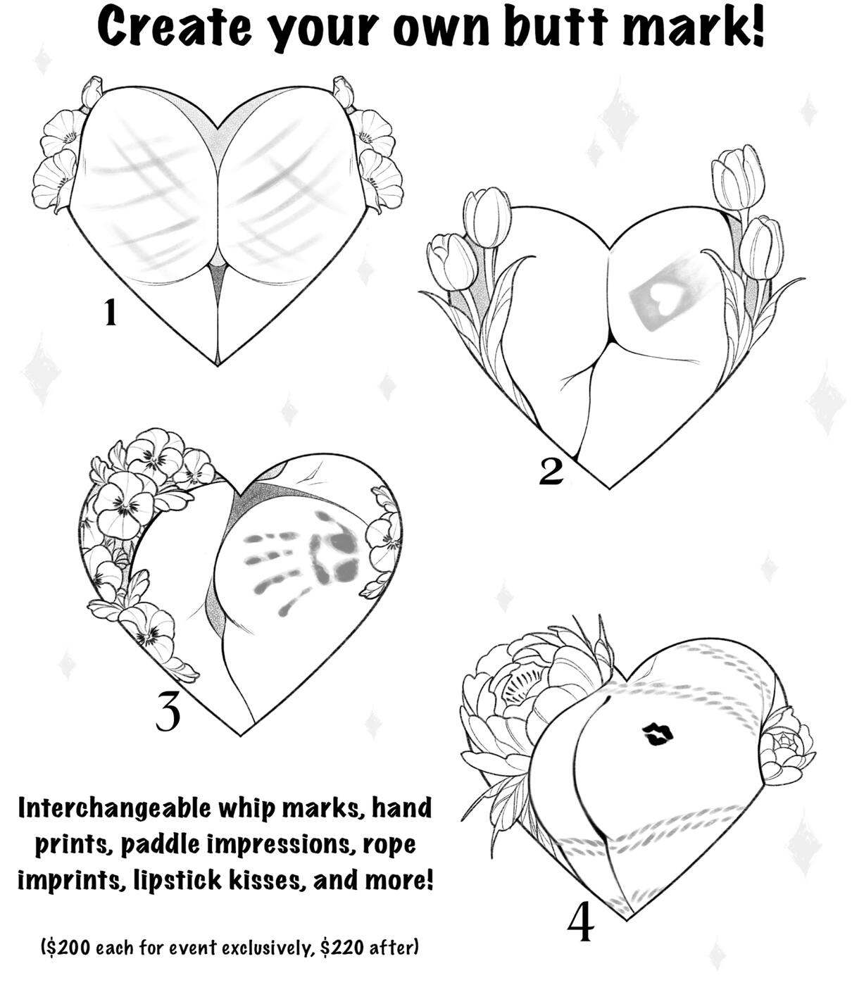 Butt mark flash sheet! Butt mark flash sheet!